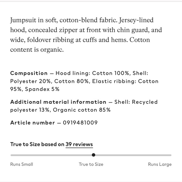 H&M Baby Velour jumpsuit - Picture 5 of 5